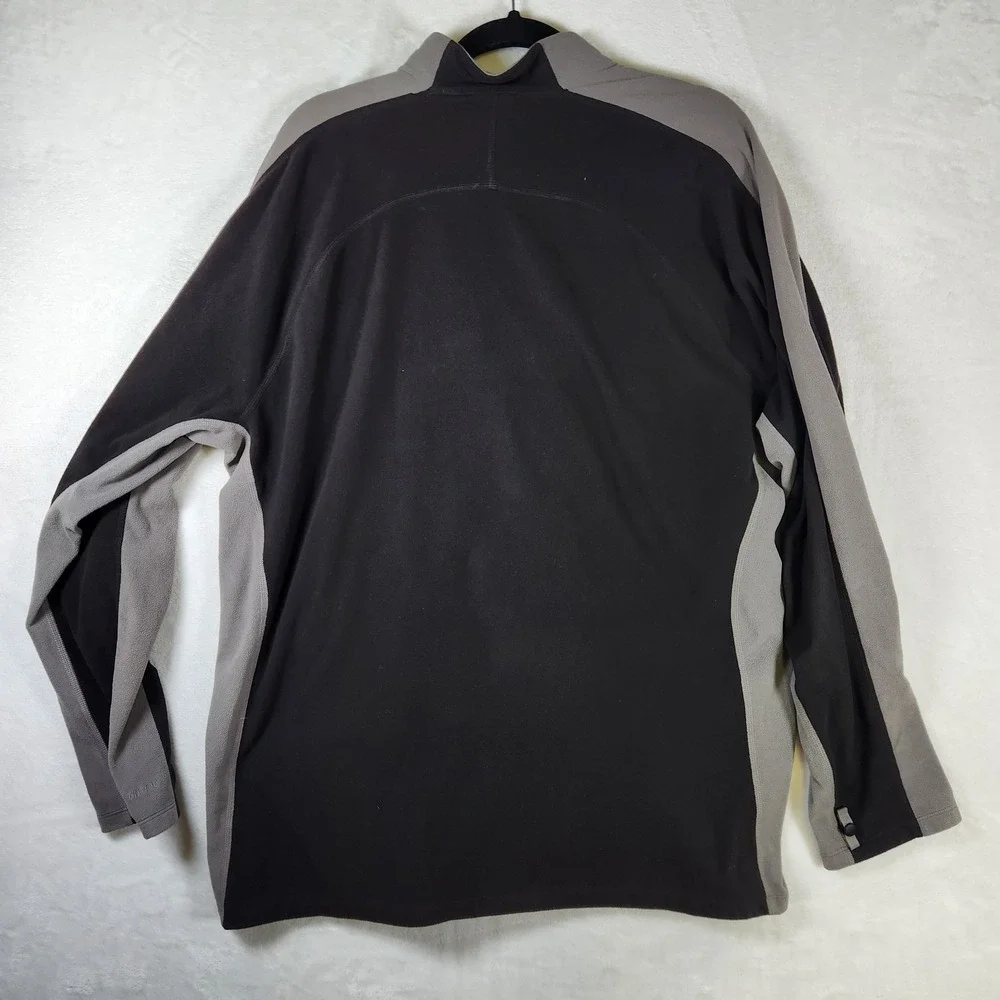 The North Face TKA 100 Fleece Jacket XXL‎ Black Gray Full Zip